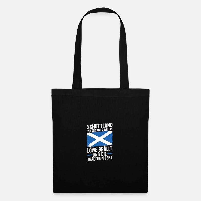 Schotten Schottisch Schottland - Stoffbeutel - Schwarz