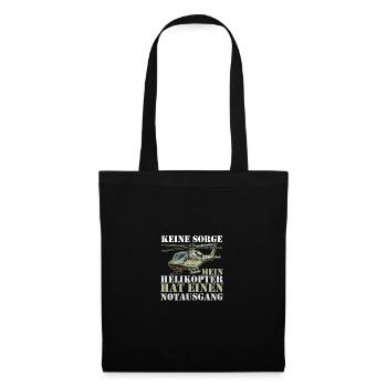 Pilote Hélicoptère Hélicoptère - Sac en tissu - noir - Devant
