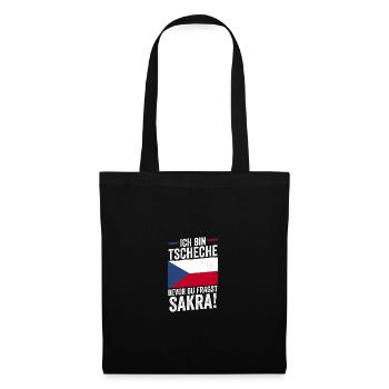 Tchèques République tchèque - Sac en tissu - noir - Devant
