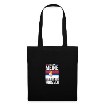 Serbe Serbe Serbie - Sac en tissu - noir - Devant