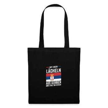 Serbe Serbe Serbie - Sac en tissu - noir - Devant