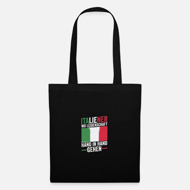 Italiener Italien - Stoffbeutel - Schwarz
