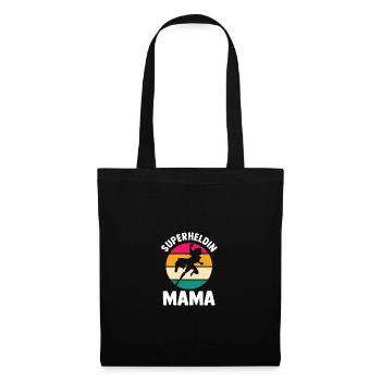 Maman Super-héroïne Maman - Sac en tissu - noir - Devant