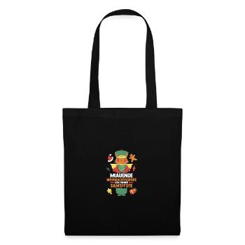 Père Noël Fête de Noël Noël Chats - Sac en tissu - noir - Devant