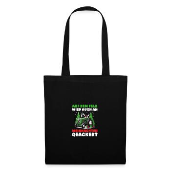 Santa Claus Tractor Christmas Party Farmer Construction - Tote Bag - black - Front