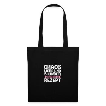 Mom of 5 children - Tote Bag - black - Front