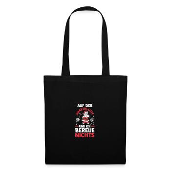 Père Noël Coquin Noël - Sac en tissu - noir - Devant