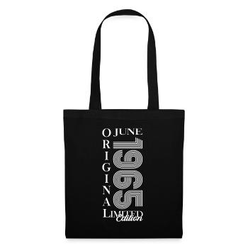 Original Juin 1965 Millésime 1965 Anniversaire 1965 - Sac en tissu - noir - Devant