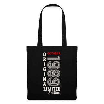 35e anniversaire Original Octobre 1989 Né en 1989 - Sac en tissu - noir - Devant