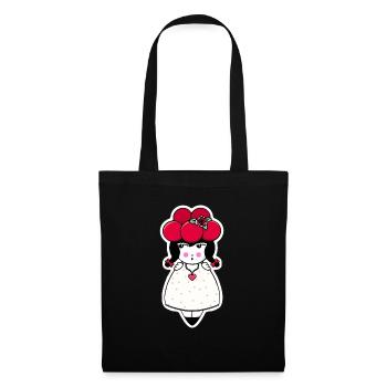 Mariée de la Forêt-Noire avec Bollenhut - Sac en tissu - noir - Devant