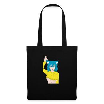 Cute Cat girl - Tote Bag - black - Front