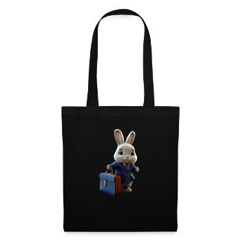 Business Rabbit - Stoffbeutel - Schwarz - Vorne