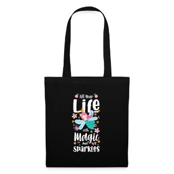 Elf Sister Unicorn - Tote Bag - black - Front