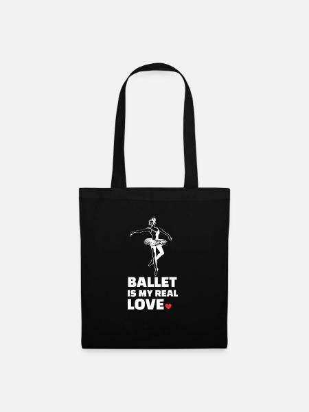 Ballett Liebe - Stoffbeutel - Schwarz