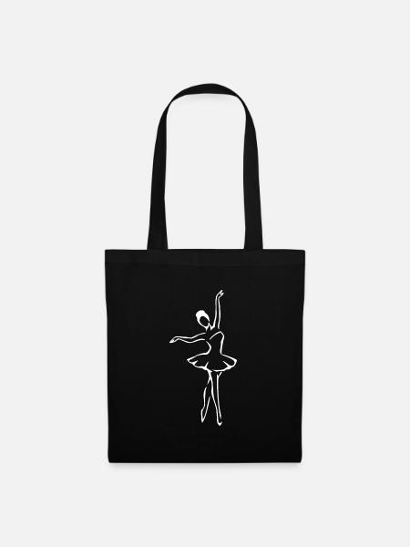 Ballerina - Stoffbeutel - Schwarz