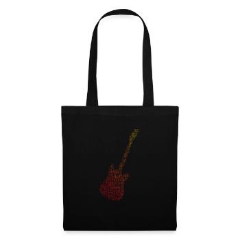 guitar player acoustic guitar classical guita - Tote Bag - black - Front