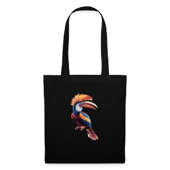 Pinson à spectre vibrant - Sac en tissu - noir - Devant