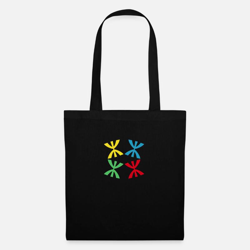 Der AMAZIGH-Platz - Stoffbeutel - Schwarz