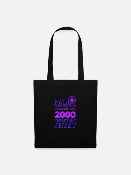 2000 2000 - Stoffbeutel - Schwarz