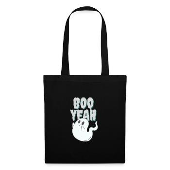 Boo oui - fantôme mignon - Sac en tissu - noir - Devant