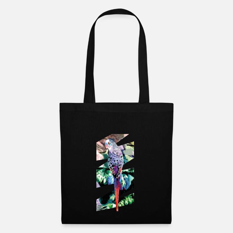 budgerigar - Tote Bag - black