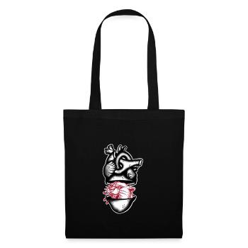 Heart Panthere black and red - Tote Bag - black - Front