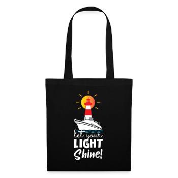 Laissez briller votre lumière Phare - Sac en tissu - noir - Devant