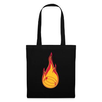 fire flame burning hot torch marry ring ho - Tote Bag - black - Front