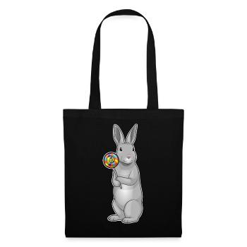 Rabbit lollipop - Tote Bag - black - Front