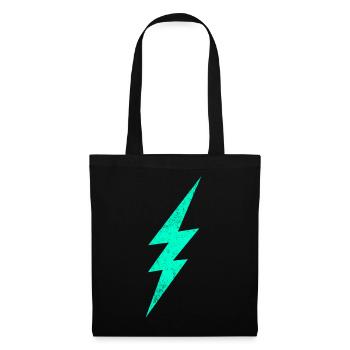 Electric flash graphic on trendy H interior - Tote Bag - black - Front