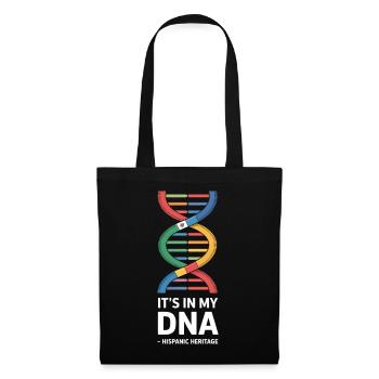 Its In My DNA Hispanic Heritage Stolz - Stoffbeutel - Schwarz - Vorne