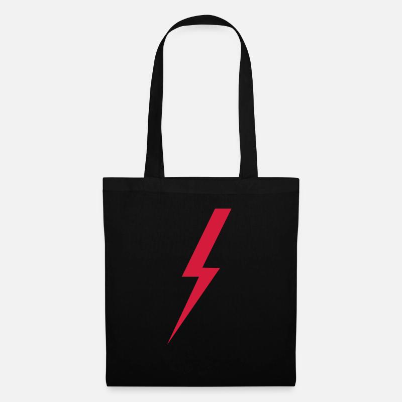 lightning - Stoffbeutel - Schwarz
