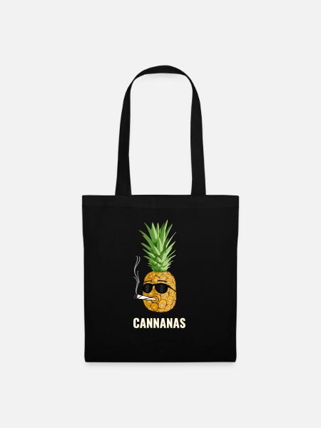 Cannabis Ananas - Stoffbeutel - Schwarz