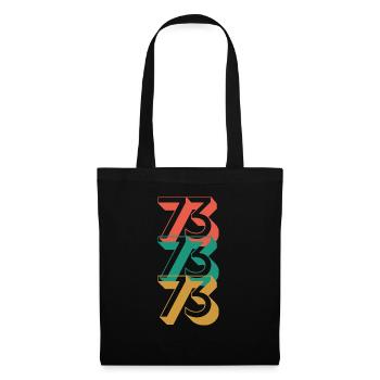 Ton année de naissance 1973 T-shirt - Sac en tissu - noir - Devant