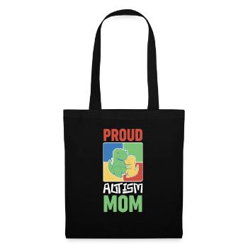 Fière maman autiste - Sac en tissu - noir - Devant