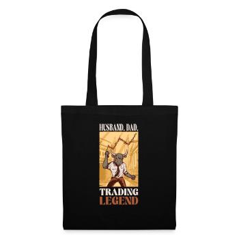 Husband Dad Trading Legend - Tote Bag - black - Front