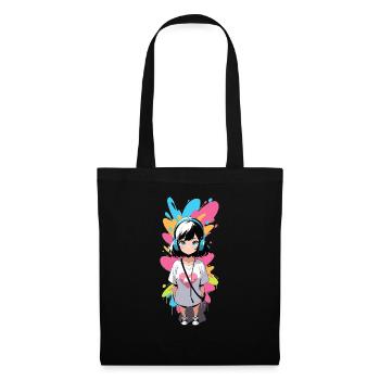 Street Art Girl 23240 - Tote Bag - black - Front