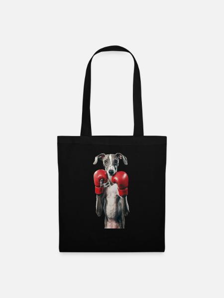 Whippet - Stoffbeutel - Schwarz