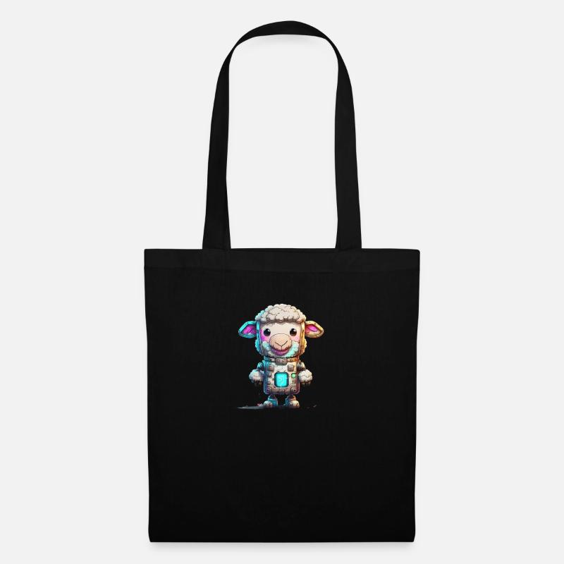 Robot Sheep - Tote Bag - black