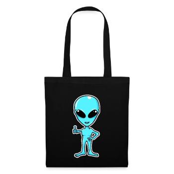 Extraterrestre - Sac en tissu - noir - Devant