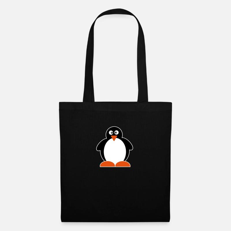Pinguin - Stoffbeutel - Schwarz