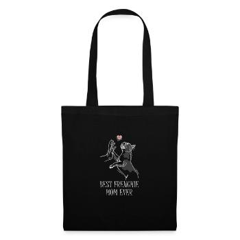 Meilleure Frenchie Mom Ever Français Bulldog Mama - Sac en tissu - noir - Devant