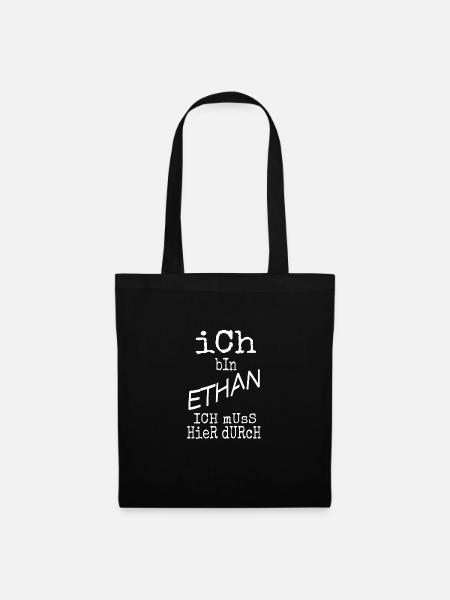 Geschenk für Ethan - Stoffbeutel - Schwarz