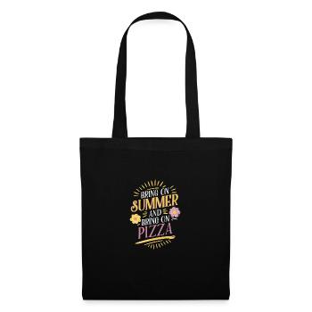 Bring On Summer And Bring On Pizza Fun Vibes - Tote Bag - black - Front