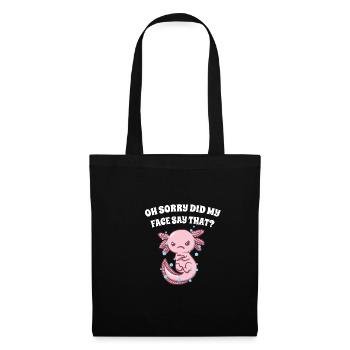 Oh, désolé, mon visage a ce drôle - Sac en tissu - noir - Devant