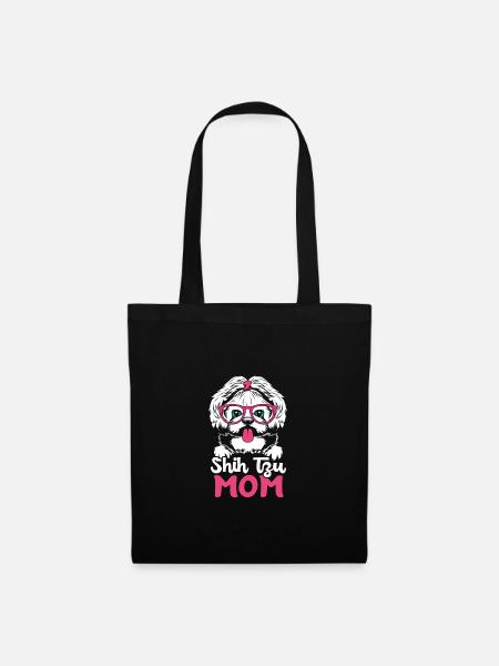 Shih Tzu - Stoffbeutel - Schwarz