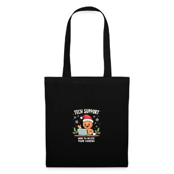 Tech Support, I'm here to delete your cookies - Tote Bag - black - Front