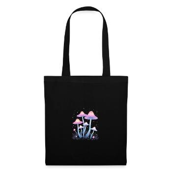 Magic mushrooms in the enchanted forest - Tote Bag - black - Front