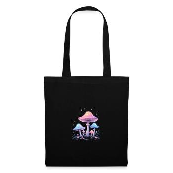 Magic Mushrooms - Mystical Forest Art - Tote Bag - black - Front