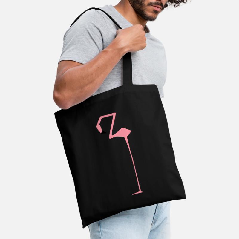 Flamingo square edged rectangular long gift Tote Bag